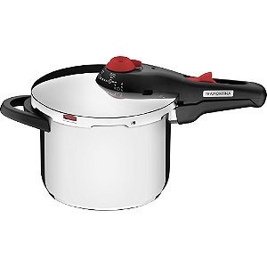 Panela de Pressão Tramontina Solar 6L Aço Inox Fundo Triplo
