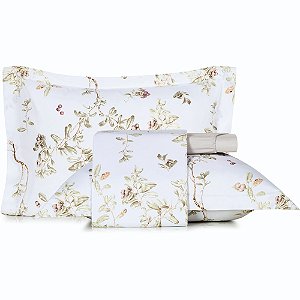 Jogo de Cama Altenburg Guarana Ta 4 Peças Casal Branco