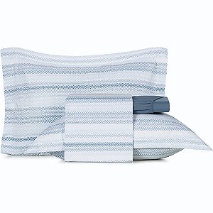 Jogo de Cama Altenburg Diretrix Ta 4 Peças Queen Azul