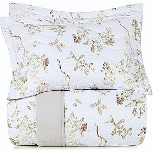 Jogo de Colcha Altenburg Guarana Ta 3 Peças Queen Branco