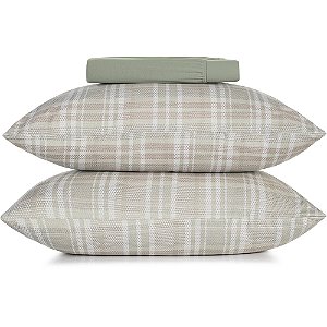 Jogo de Cama Altenburg Marea Malha 3 Peças King Verde