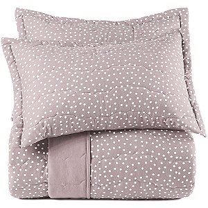 Jogo de Colcha Altenburg Bits Malha 3 Peças Casal Rosa