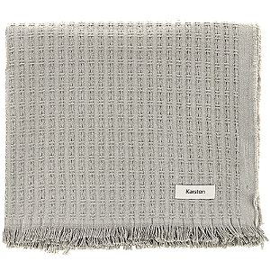 Manta Decorativa Karsten Atlanta Softmax Cinza