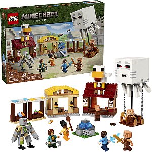 Lego Minecraft Ataque Aldeia Balão Ghast 21273 com 558 Peças