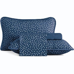 Jogo de Cama Altenburg Bits Malha 4 Peças King Verde