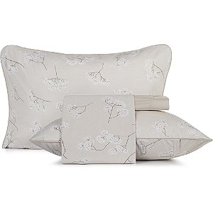 Jogo de Cama Altenburg Pampa Malha 4 Peças Queen Bege