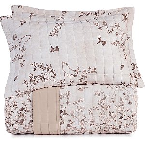 Jogo de Colcha Altenburg Paradis Malha 3 Peças Casal Bege