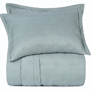 Jogo de Colcha Altenburg Loop Ta Uw 3 Peças Queen Verde