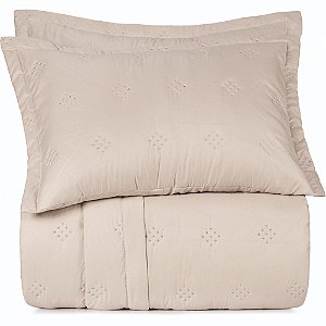 Jogo de Colcha Altenburg Orbe Ta Uw 3 Peças Casal Bege