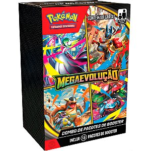 Pokémon Megaevolução 18 Pacotes de Booster com 108 Cartas