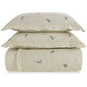 Jogo de Colcha Karsten Elise Linho 3 Peças Casal Off White
