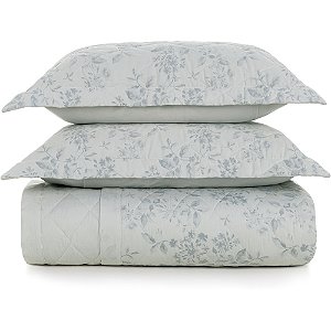 Jogo de Colcha Karsten Ellie 300 Fios 3 Peças Casal Branco