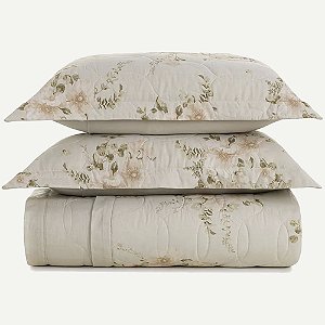 Jogo de Colcha Karsten Nice 160 Fios 3 Peças King Off White