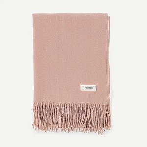 Manta Decorativa Karsten Luma Rosa