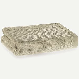 Manta Karsten Prades Fleece Casal Bege