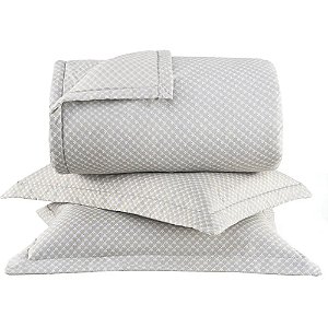 Jogo de Colcha Buddemeyer Palazzio 180 Fios Casal Bege