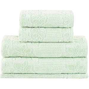 Jogo de Banho Buddemeyer Lollipop Veludo Verde