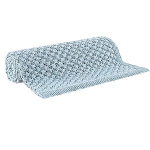 Manta Decorativa Buddemeyer Zoe Tricot Azul