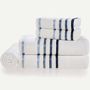 Jogo de Banhão Karsten Lumina Felpudo Unika 5 Peças Branco