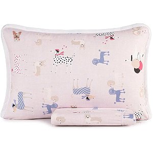 Jogo de Cama Altenburg Pet Chic Malha 2 Peças Solteiro Rosa
