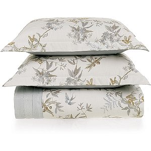 Jogo de Colcha Karsten Alanis 200 Fios 3 Peças King Cinza