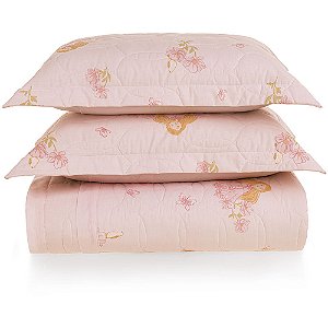Jogo de Colcha Karsten Amora 200 Fios 3 Peças Casal Rosa