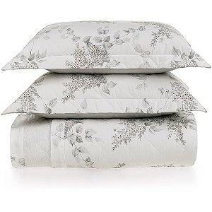 Jogo de Colcha Karsten Brenda 200 Fios 3 Peças King Branco