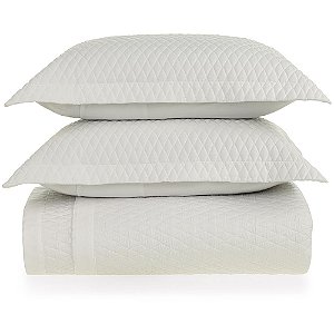 Jogo de Colcha Karsten Dallas 300 Fios 3 Peças Queen Branco