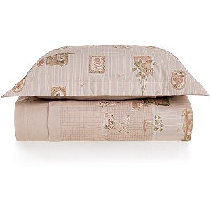 Jogo de Colcha Karsten Gatos 200 Fios 2 Peças Solteiro Rosa