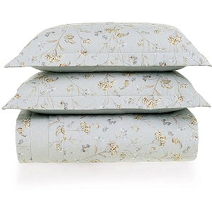 Jogo de Colcha Karsten Giana 160 Fios 3 Peças Queen Branco