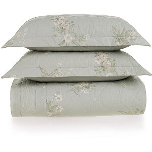 Jogo de Colcha Karsten Iasmin 200 Fios 3 Peças King Verde