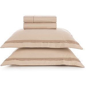 Jogo de Cama Karsten Lara 300 Fios 4 Peças Queen Rosa
