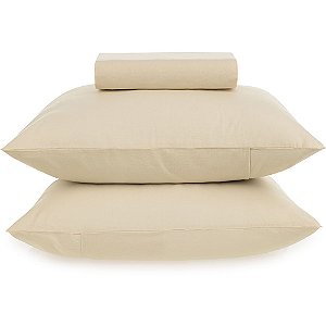 Jogo de Cama Karsten Matiza 160 Fios 3 Peças Queen Bege