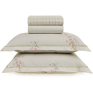 Jogo de Cama Karsten Tarsila 200 Fios 4 Peças King Bege