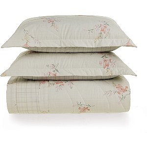 Jogo de Colcha Karsten Tarsila 200 Fios 3 Peças Queen Bege