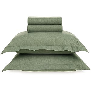 Jogo de Cama Karsten Tesso Confec 4 Peças Queen Verde