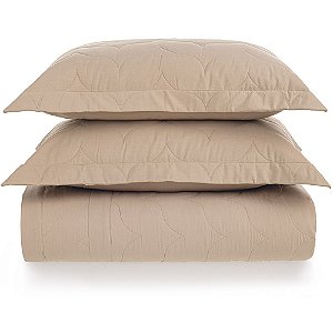 Jogo de Colcha Karsten Tom 200 Fios 3 Peças King Bege