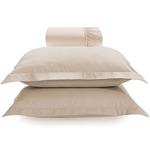 Jogo de Cama Karsten Tom 200 Fios 3 Peças Queen Bege
