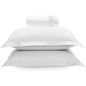 Jogo de Cama Karsten Tom 200 Fios 3 Peças King Branco