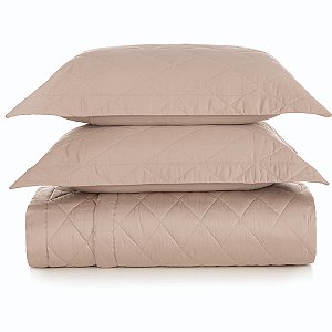 Jogo de Colcha Karsten Bossa 300 Fios 3 Peças King Rosa