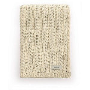 Manta Decorativa Karsten Diana Tricot Bege