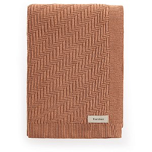 Manta Decorativa Karsten Salina Tricot Marrom
