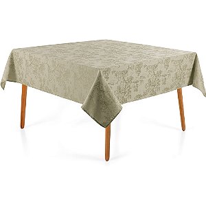 Toalha de Mesa Karsten Grazia Jacquard 180x180 Verde