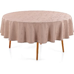 Toalha de Mesa Karsten Verissimo Jacquard 178cm Rosa