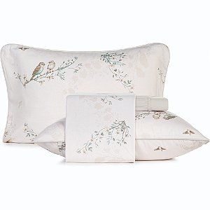 Jogo de Cama Altenburg Pouso Malha 4 Peças Casal Bege