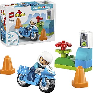 Lego Duplo Motocicleta Da Policia 10471 com 11pcs