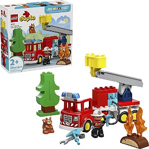 Lego Duplo Caminhao dos Bombeiros 10473 com 28pcs