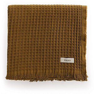 Manta Decorativa Karsten Denver Softmax Marrom Ocre