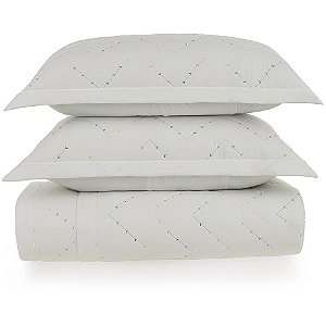 Jogo de Colcha Karsten Cosmos Matelassado Casal Branco