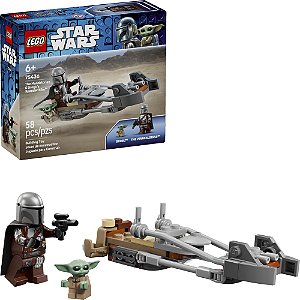 Lego Star Wars Speeder Mandaloriano e Grogu 75436 com 58pcs